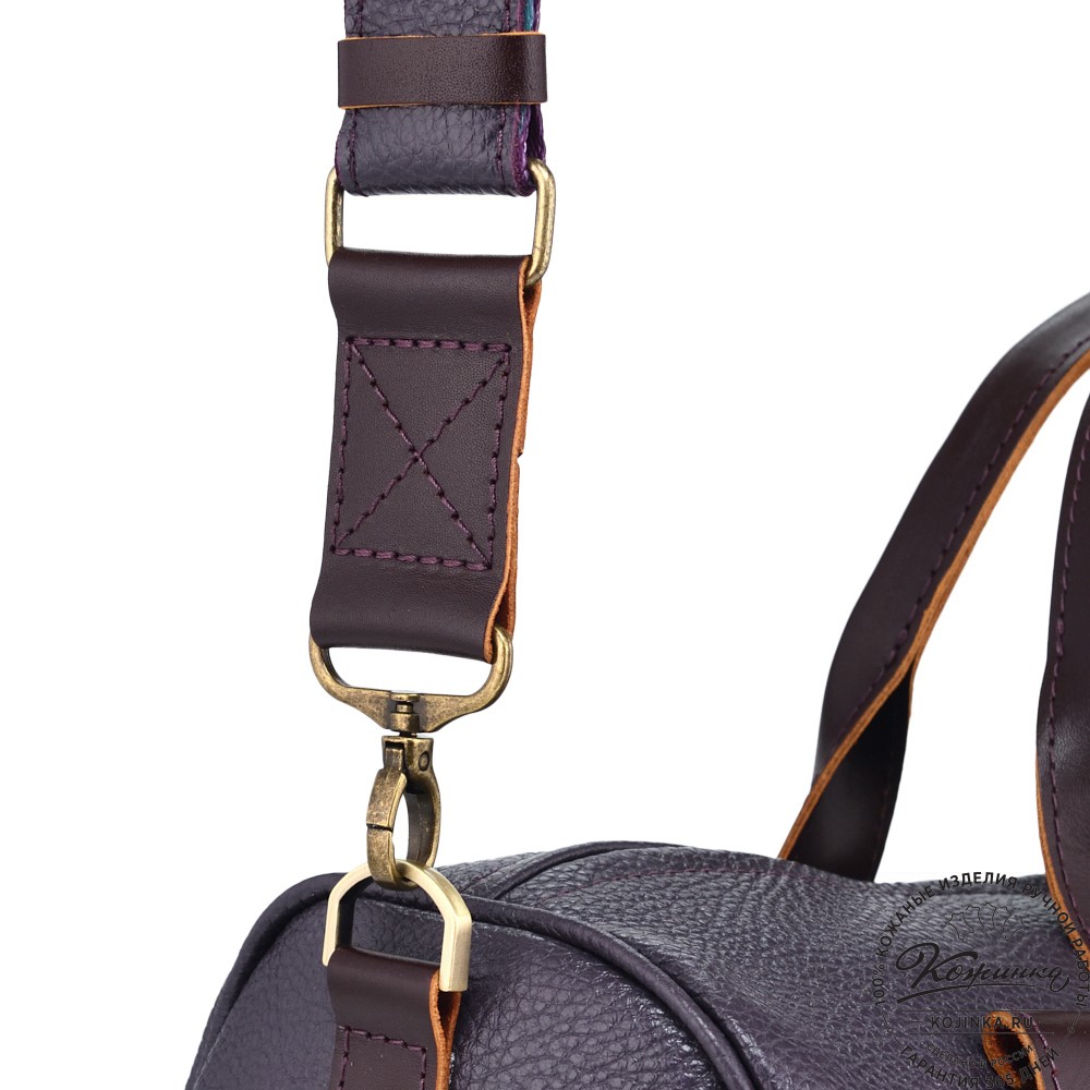 Женская кожаная сумка "Византия" (баклажан)